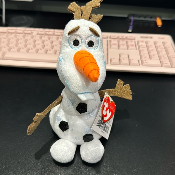 2019 8 inch Ty Sparkly Olaf brand new with tags - Picture 1 of 6